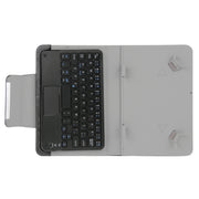 Universal Detachable Magnetic Bluetooth Keyboard Leather Case with Touchpad & Holder for 7 inch IOS & Android & Windows Tablet PC(Black)