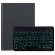 DY-E10 2 in 1 Removable Bluetooth Keyboard + Protective Leather Tablet Case with Backlight & Holder for Lenovo Tab E10(Black)