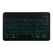 DY-E10 2 in 1 Removable Bluetooth Keyboard + Protective Leather Tablet Case with Backlight & Holder for Lenovo Tab E10(Black)