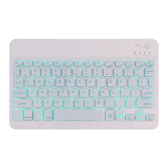 DY-E10 2 in 1 Removable Bluetooth Keyboard + Protective Leather Tablet Case with Backlight & Holder for Lenovo Tab E10(Gold)