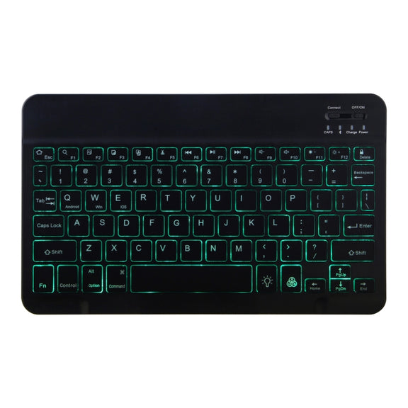DY-E10 2 in 1 Removable Bluetooth Keyboard + Protective Leather Tablet Case with Backlight & Holder for Lenovo Tab E10(Blue)