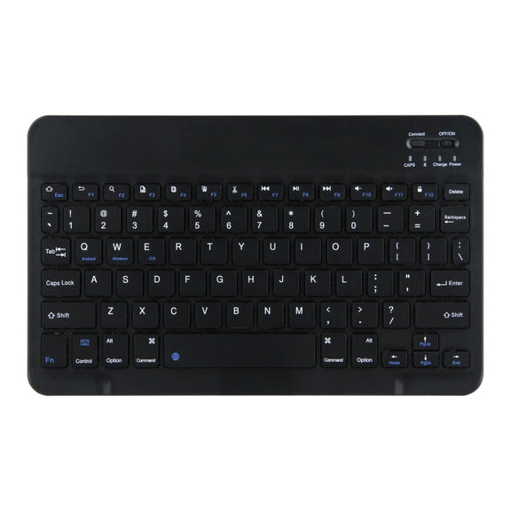 DY-E10 2 in 1 Removable Bluetooth Keyboard + Protective Leather Tablet Case with Holder for Lenovo Tab E10(Black)