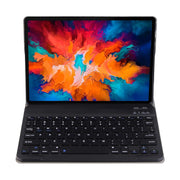 DY-E10 2 in 1 Removable Bluetooth Keyboard + Protective Leather Tablet Case with Holder for Lenovo Tab E10(Black)