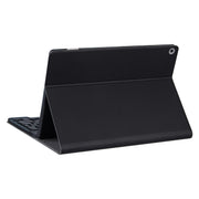 DY-E10 2 in 1 Removable Bluetooth Keyboard + Protective Leather Tablet Case with Holder for Lenovo Tab E10(Black)