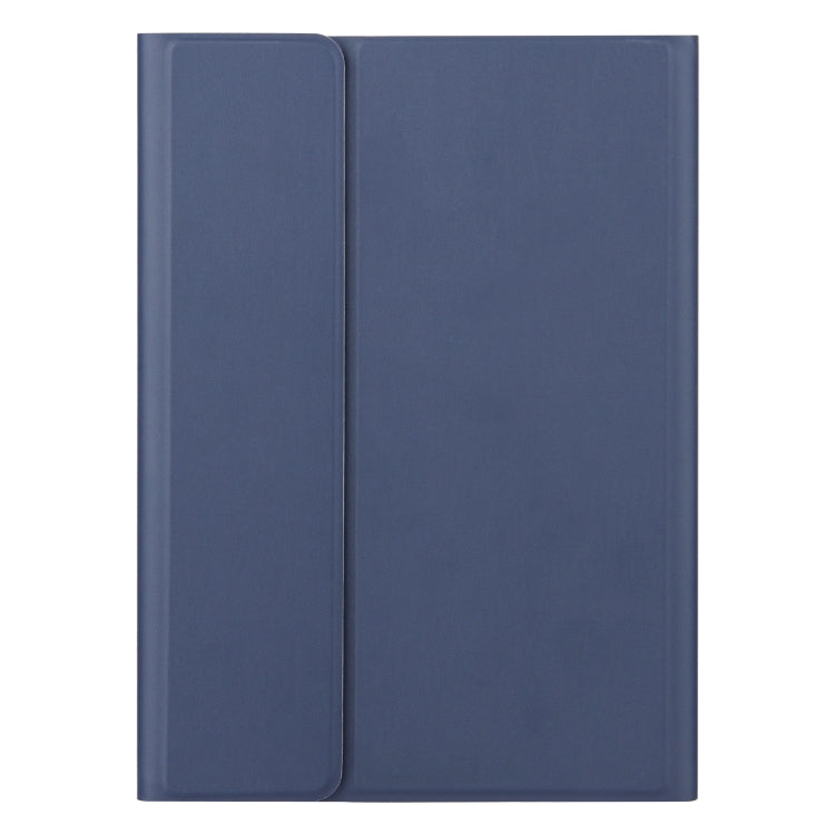 DY-E10 2 in 1 Removable Bluetooth Keyboard + Protective Leather Tablet Case with Holder for Lenovo Tab E10(Blue)