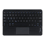 DY-E10 2 in 1 Removable Bluetooth Keyboard + Protective Leather Tablet Case with Touchpad & Holder for Lenovo Tab E10(Black)
