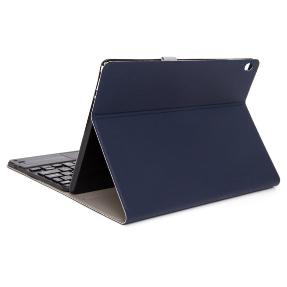 DY-E10 2 in 1 Removable Bluetooth Keyboard + Protective Leather Tablet Case with Touchpad & Holder for Lenovo Tab E10(Blue)