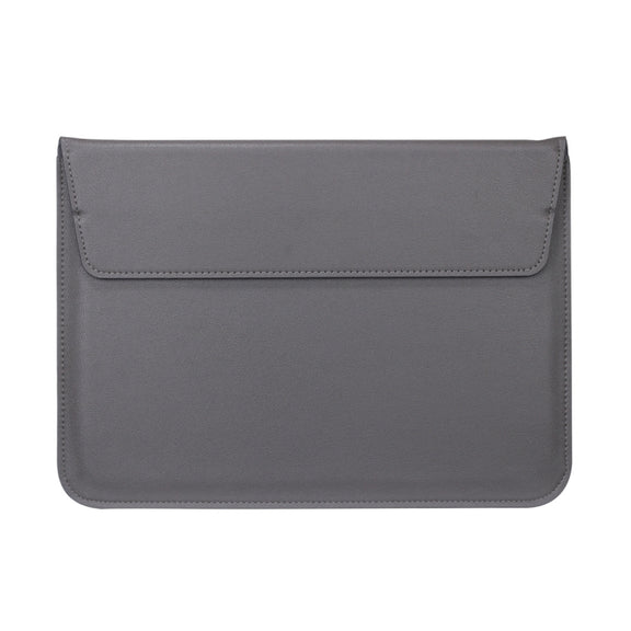 Universal Envelope Style PU Leather Case with Holder for Ultrathin Notebook Tablet PC 11.6 inch, Size: 32.5x21.5x1cm(Grey)