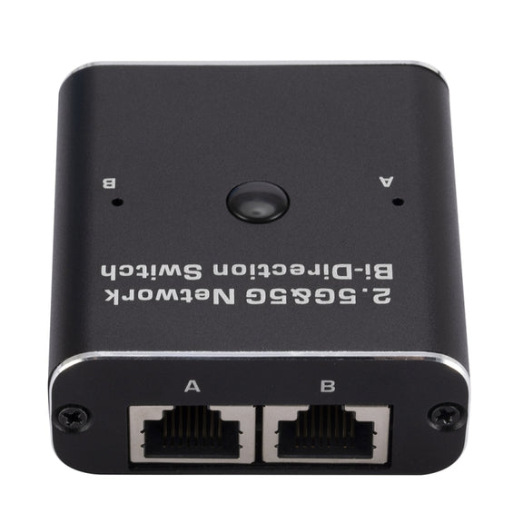 2.4GHz+5GHz RJ45 Network Bi-Direction Switch (Black)