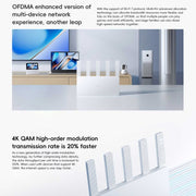 Xiaomi Router BE5000 WiFi 7 MLO 2.4GHz 5.0GHz Dual Band 2.5G Port 512MB RAM Repeater, US Plug (White)