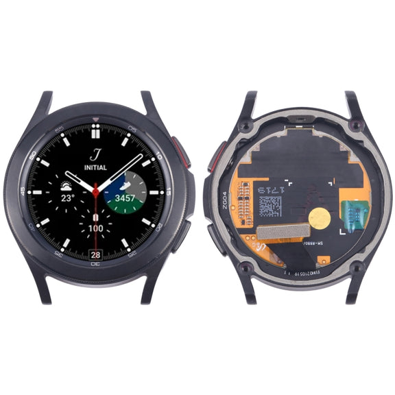 Original LCD Screen Digitizer Full Assembly with Frame for Samsung Galaxy Watch4 Classic 42mm SM-R880/R885 (Black)
