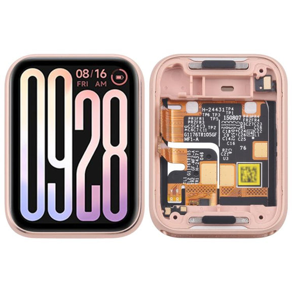 For Xiaomi Smart Band 9 Pro Original LCD Screen Digitizer Full Assembly With Frame (Pink)