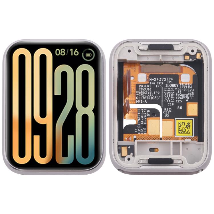 For Xiaomi Smart Band 9 Pro Original LCD Screen with Frame (Silver)