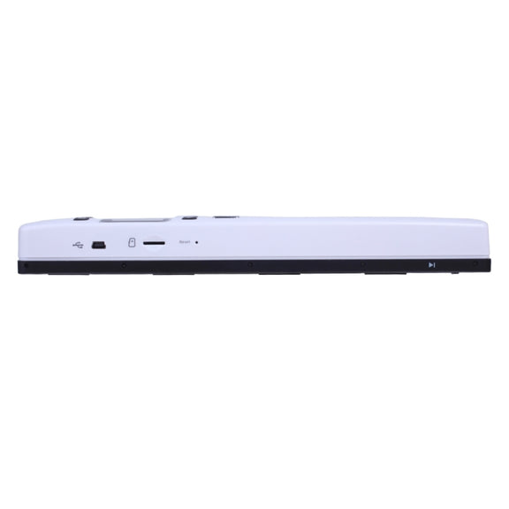 iScan02 Double Roller Mobile Document Portable Handheld Scanner with LED Display,  Support 1050DPI  / 600DPI  / 300DPI  / PDF / JPG / TF(White)