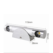 6W 360 Degrees Rotation Wall Lamp LED Nightlight, AC 110-240V (Warm White)