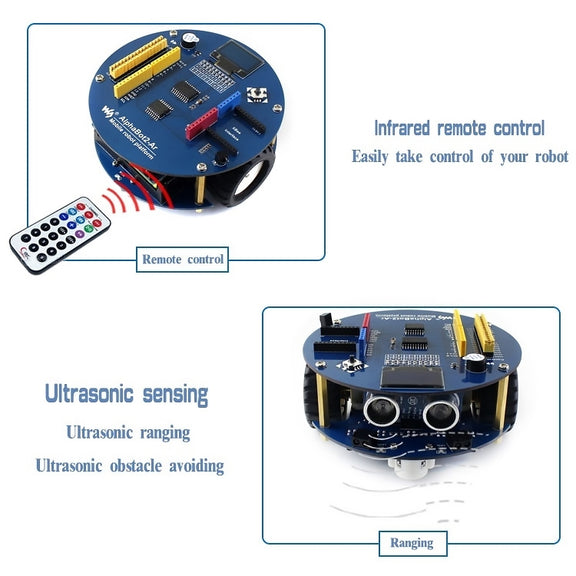 Waveshare AlphaBot2 Robot Building Kit for Arduino (no Arduino Controller)