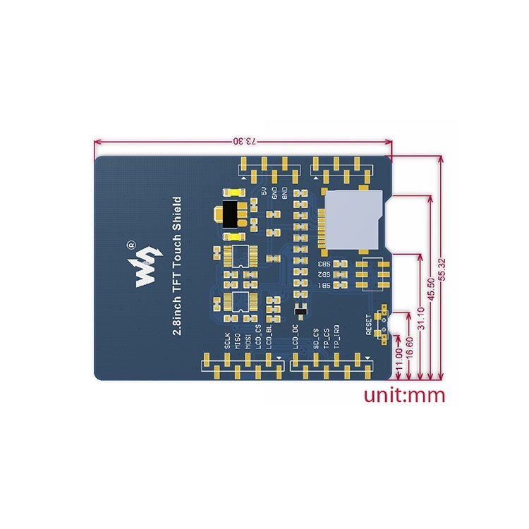 2.8 inch Touch LCD Shield for Arduino