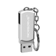 MicroDrive 128GB USB 2.0 Creative Personality Metal U Disk with Keychain (Silver) - USB Flash Drives by MicroDrive | Online Shopping South Africa | PMC TechLife | Buy Now Pay Later Mobicred