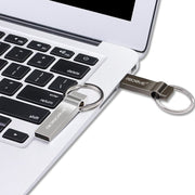 MicroDrive 128GB USB 2.0 Metal Keychain U Disk (Black)