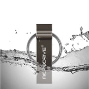 MicroDrive 128GB USB 2.0 Metal Keychain U Disk (Black)
