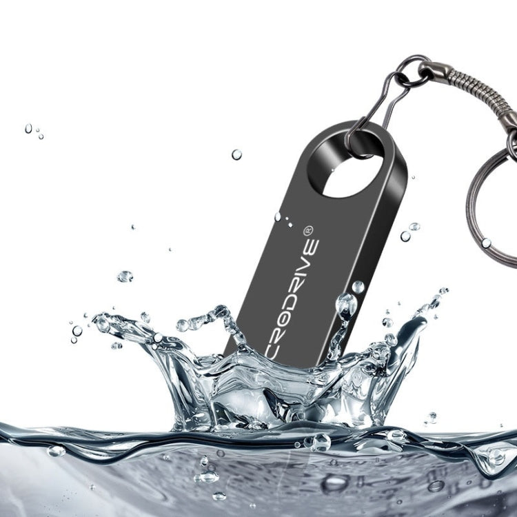 MicroDrive 128GB USB 2.0 Metal Water-resistant High Speed U Disk(Pink)