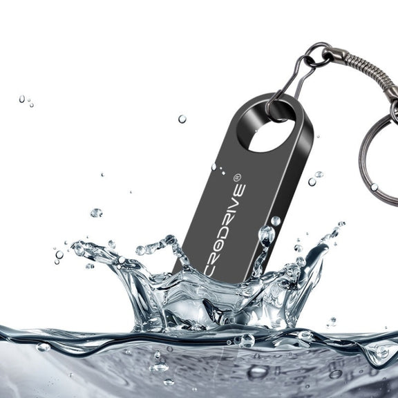 MicroDrive 128GB USB 2.0 Metal Water-resistant High Speed U Disk(Pink)