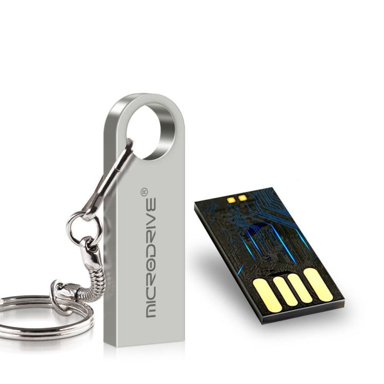 MicroDrive 128GB USB 2.0 Metal Water-resistant High Speed U Disk(Gold)