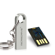 MicroDrive 128GB USB 2.0 Metal Water-resistant High Speed U Disk(Gold)