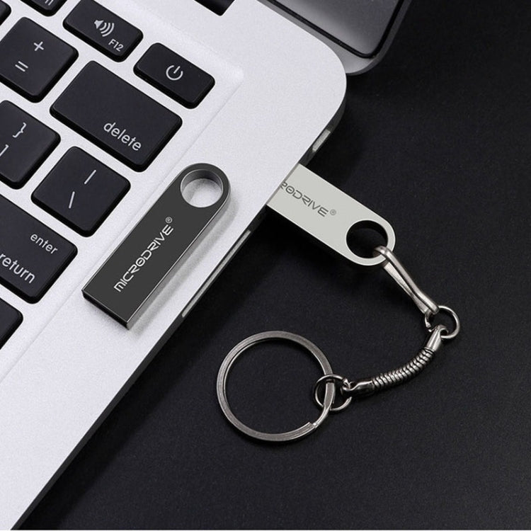 MicroDrive 128GB USB 2.0 Metal Water-resistant High Speed U Disk(Gold)