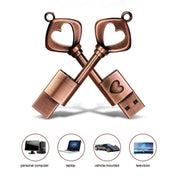 MicroDrive 64GB USB 2.0 Copper Love Key U Disk