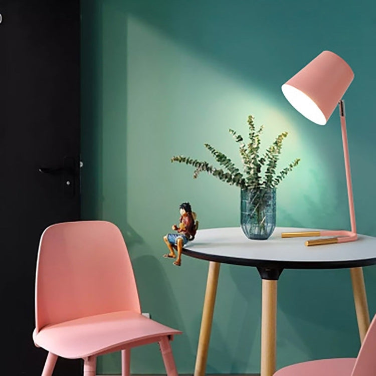 LED Eye-caring Table Lamp Modern Creative Minimalist Bedroom Bedside Lamp Student Study Table Lamp (Yellow)