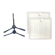 XI279 1 Pair I258 Side Brush + 2 PCS I206 Filter for ILIFE V8S - For ILIFE Accessories by PMc TechLife | Online Shopping South Africa | PMc TechLife | Buy Now Pay Later Mobicred