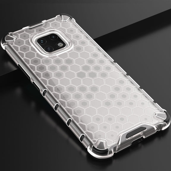 Shockproof Honeycomb PC + TPU Case for Huawei Mate 20 Pro (Transparent)
