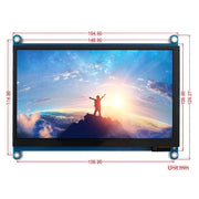 WAVESHARE 7 inch HDMI LCD (H) IPS 1024x600 Capacitive Touch Screen