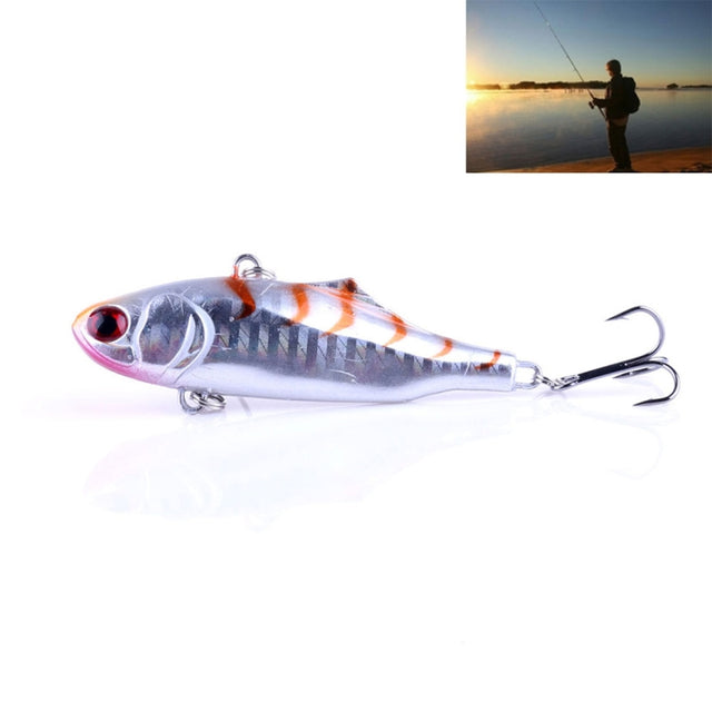 HENGJIA VI026 7cm/24g Full Swimming Layer Plastic Hard Baits Fishing Lures Set Tackle Baits, Bagged (1#)