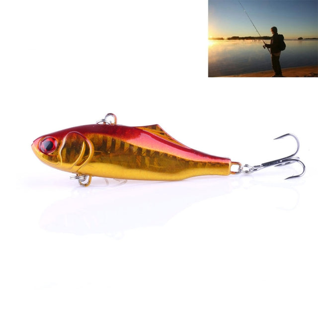 HENGJIA VI026 7cm/24g Full Swimming Layer Plastic Hard Baits Fishing Lures Set Tackle Baits, Bagged (2#)