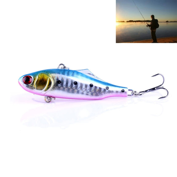 HENGJIA VI026 7cm/24g Full Swimming Layer Plastic Hard Baits Fishing Lures Set Tackle Baits, Bagged (3#)
