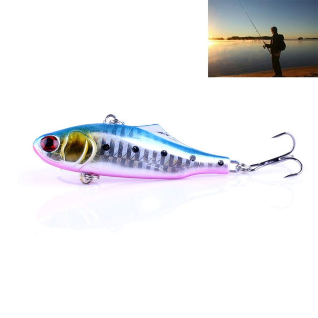 HENGJIA VI026 7cm/24g Full Swimming Layer Plastic Hard Baits Fishing Lures Set Tackle Baits, Bagged (3#)