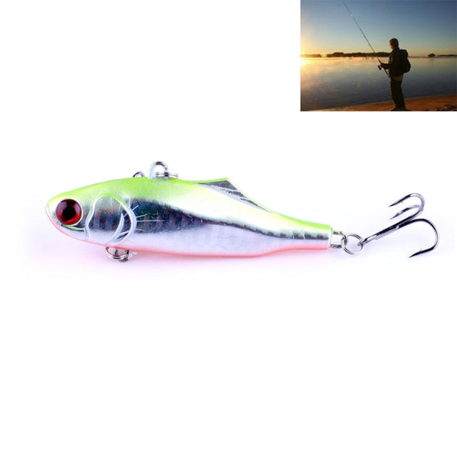 HENGJIA VI026 7cm/24g Full Swimming Layer Plastic Hard Baits Fishing Lures Set Tackle Baits, Bagged (5#)