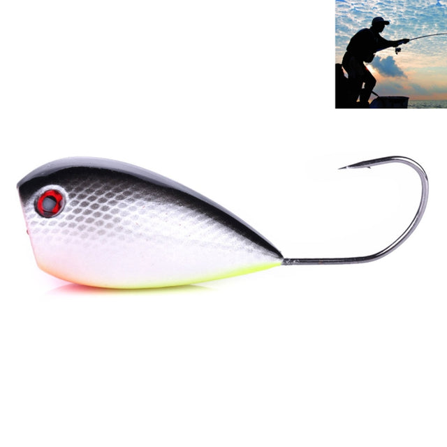 HENGJIA PO036 8cm/13g Big Mouth Single Hook Hitting Water Wave Hard Bait Lure Outdoor Fishing Gear Lure Fishing Bait Fishing Tackle (PO036-3)