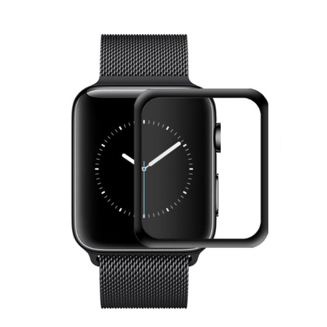 mocolo 0.33mm 9H 3D Round Edge Full Glue Tempered Glass Film for Apple Watch Series 5 & 4 40mm(Black)