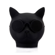 T8 Mini Cat Shape Stereo Wireless Bluetooth Speaker, Support Hands-free / TF Card / FM(Black)
