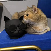 T8 Mini Cat Shape Stereo Wireless Bluetooth Speaker, Support Hands-free / TF Card / FM(Black)
