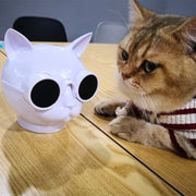 T8 Mini Cat Shape Stereo Wireless Bluetooth Speaker, Support Hands-free / TF Card / FM(Black)