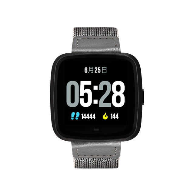 DTNO.1 G12 1.3 inches OLED Color Screen Smart Bracelet IP67 Water-resistant, Nylon Watchband, Support Call Reminder /Heart Rate Monitoring /Sedentary Reminder /Multi-sport Mode(Black)