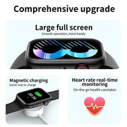 T900 PRO MAX L BIG 1.92 inch Large Screen Water-resistant Smart Watch, Support Heart Rate / Blood Pressure / Oxygen / Multiple Sports Modes (White)