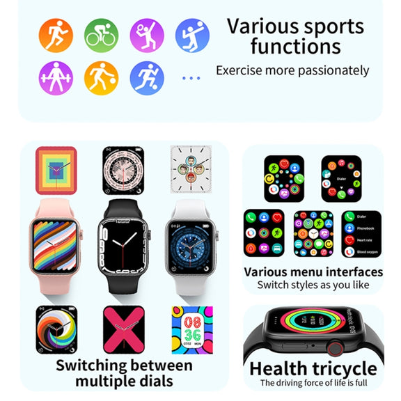 T900 PRO MAX L BIG 1.92 inch Large Screen Water-resistant Smart Watch, Support Heart Rate / Blood Pressure / Oxygen / Multiple Sports Modes (White)