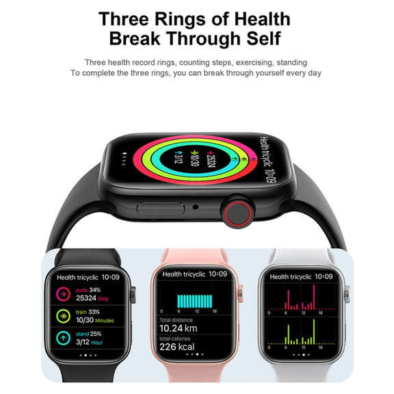 T900 PRO MAX L BIG 1.92 inch Large Screen Water-resistant Smart Watch, Support Heart Rate / Blood Pressure / Oxygen / Multiple Sports Modes (White)