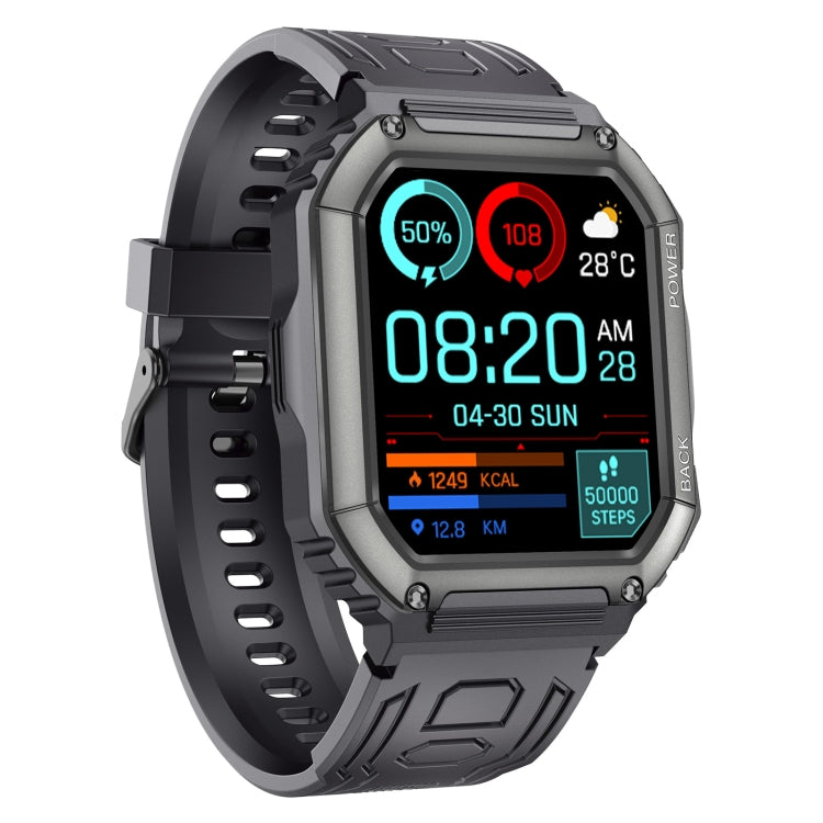 KR06 Water-resistant Pedometer Sport Smart Watch, Support Heart Rate / Blood Pressure Monitoring / BT Calling(Black)