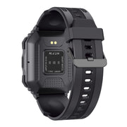 KR06 Water-resistant Pedometer Sport Smart Watch, Support Heart Rate / Blood Pressure Monitoring / BT Calling(Black)